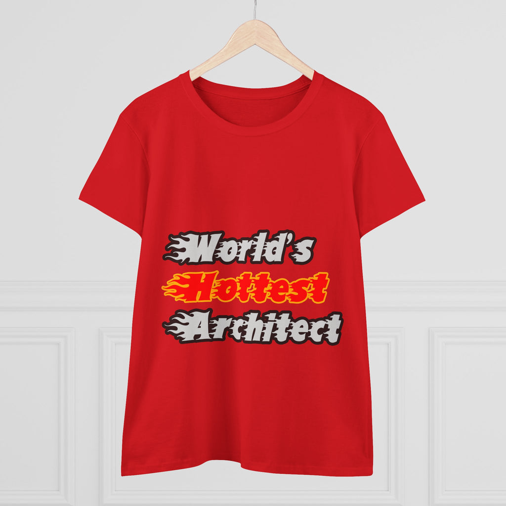 World's Hottest Architect - Women's Midweight Cotton Tee