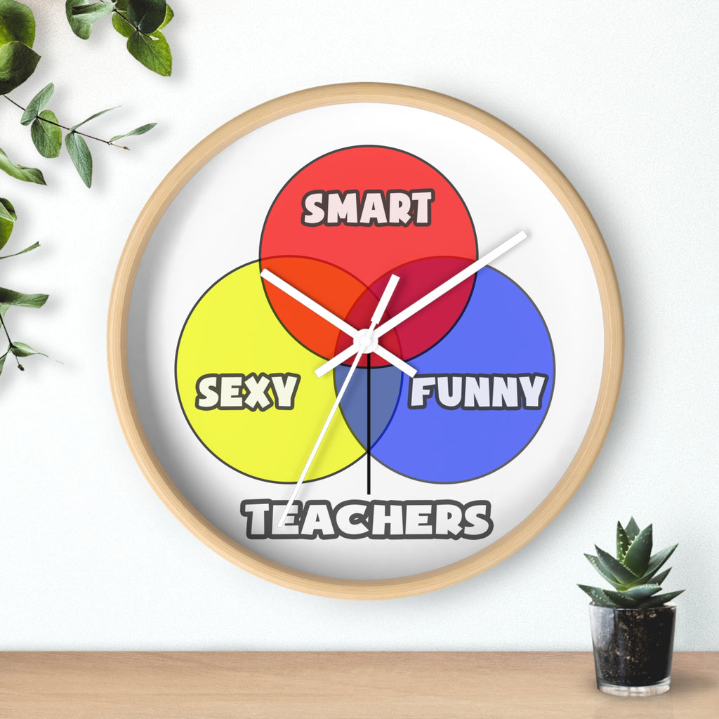 Venn Diagram .. Teachers - Wall Clock