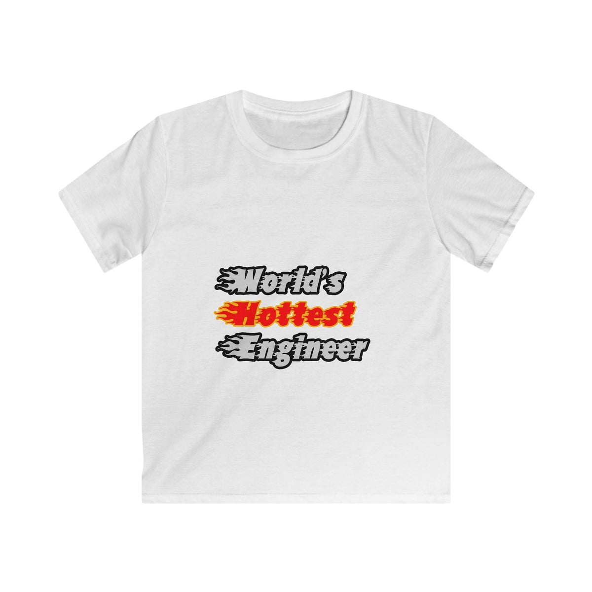 World's Hottest Engineer - Kids Softstyle Tee
