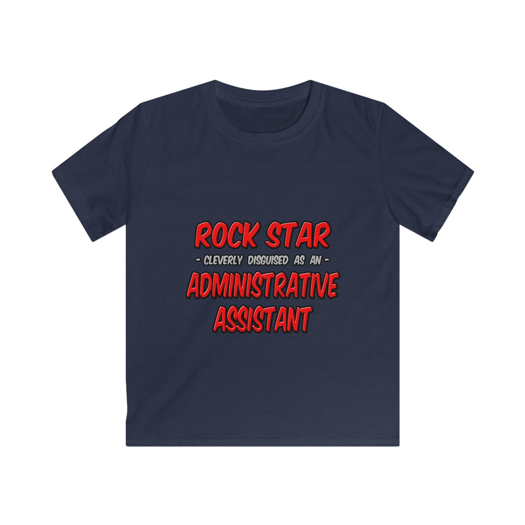 Rock Star...Administrative Assistant - Kids Softstyle Tee