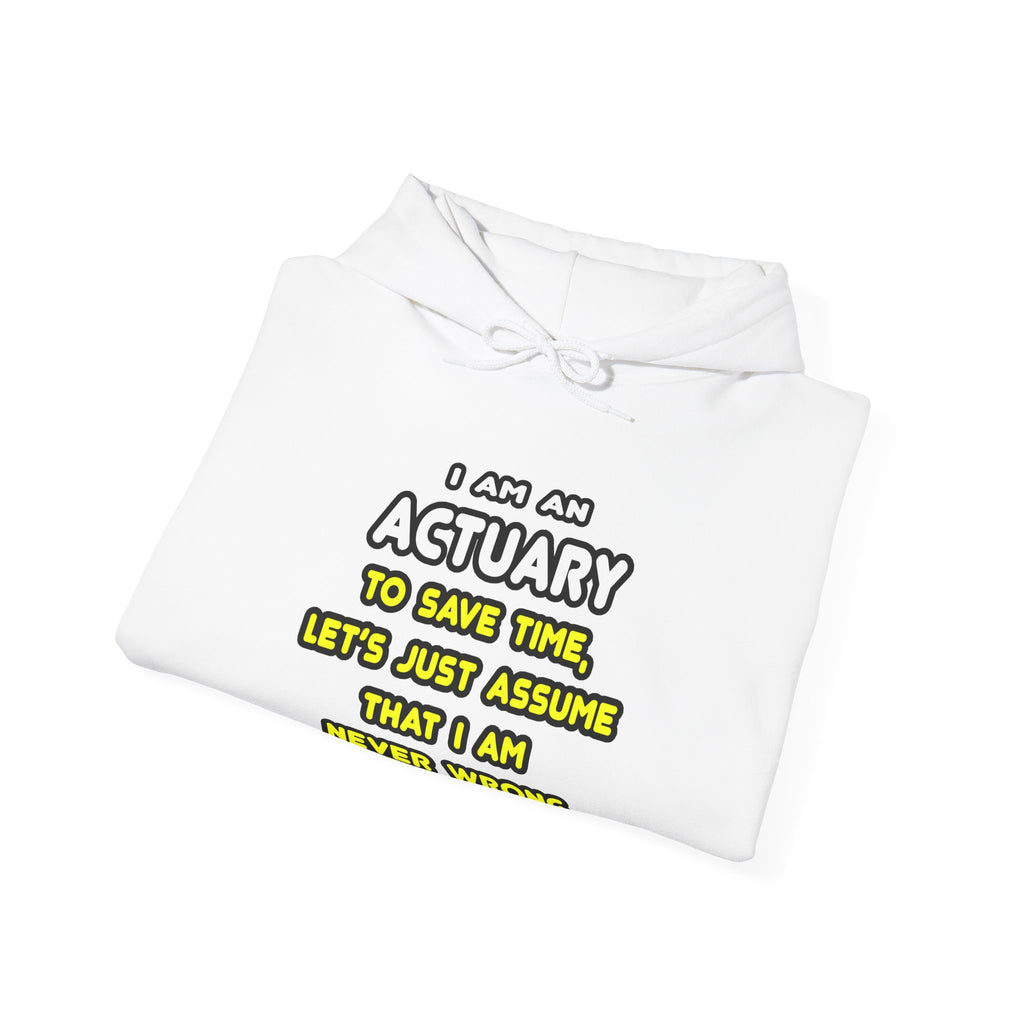 Funny Actuary T Shirts and Gifts - Unisex Heavy Blend™ Hooded Sweatshirt
