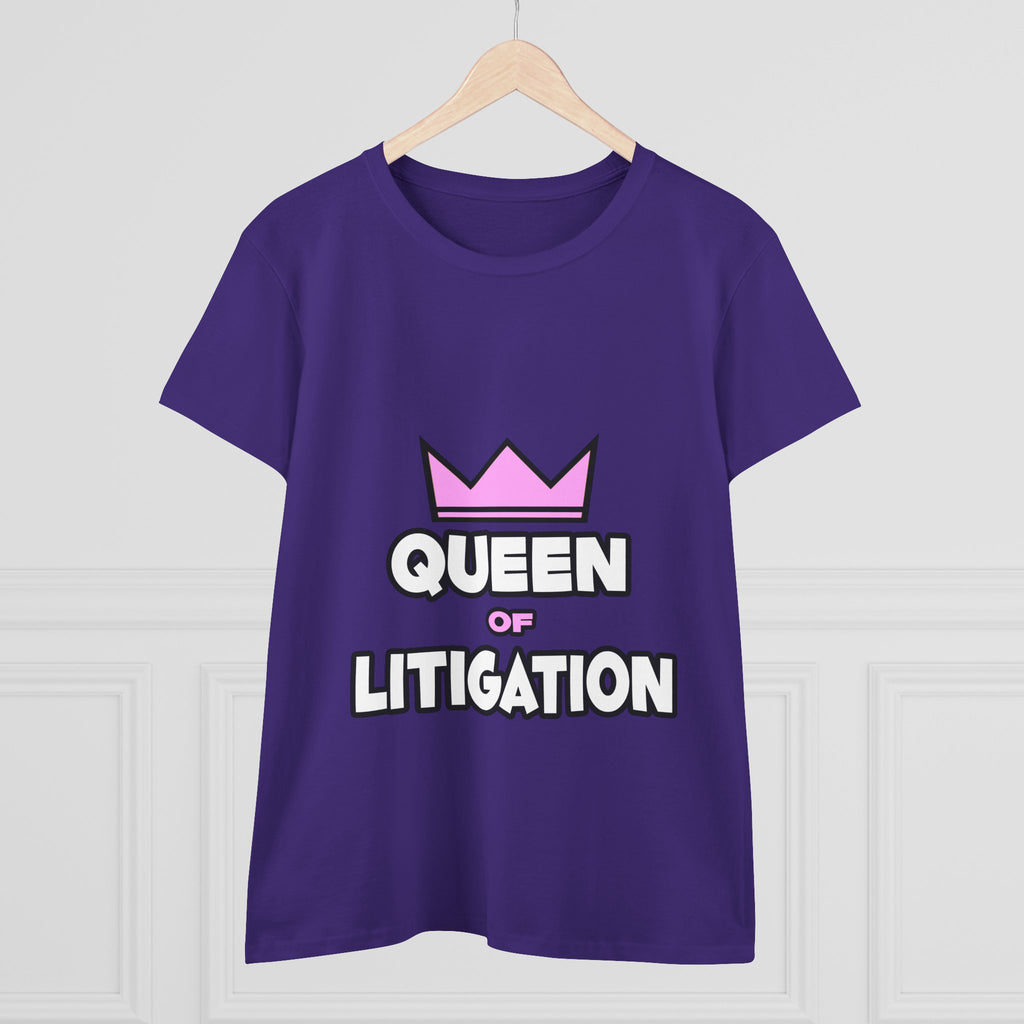 Queen of Litigation - Women's Midweight Cotton Tee
