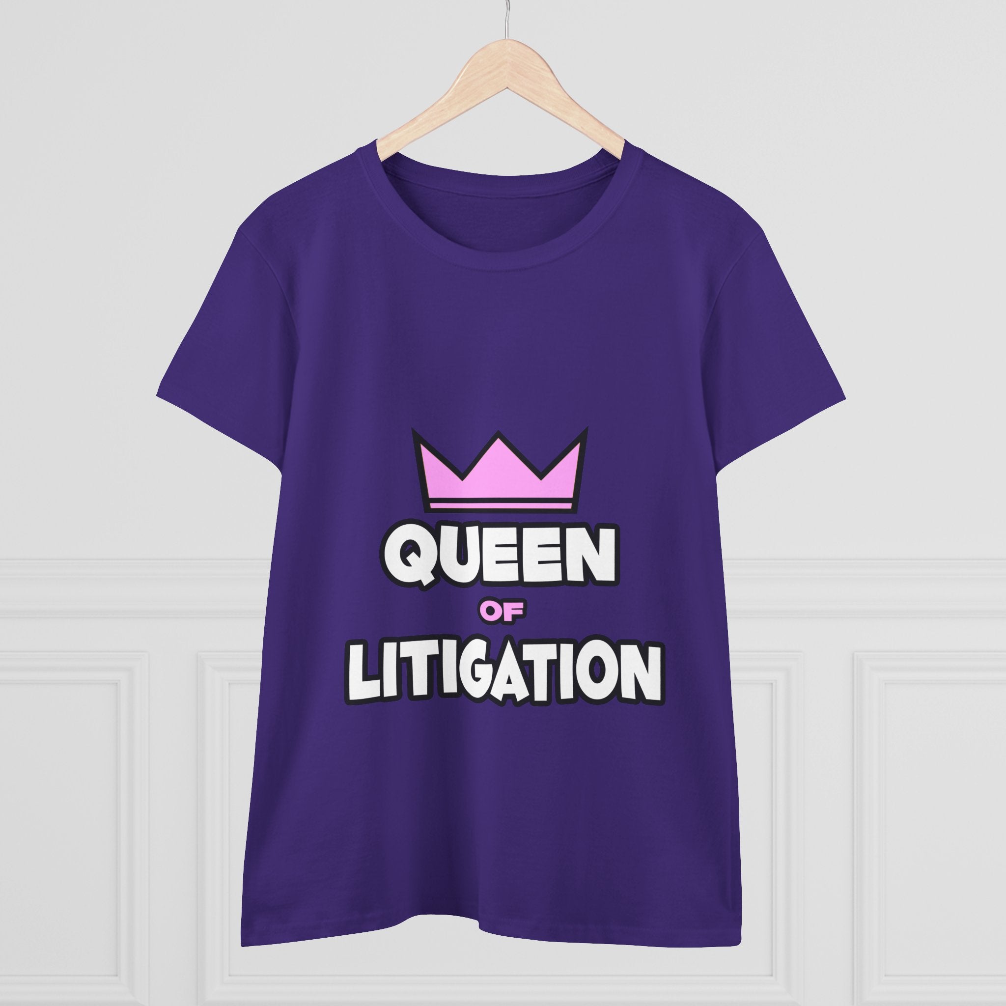 Queen of Litigation - Women's Midweight Cotton Tee