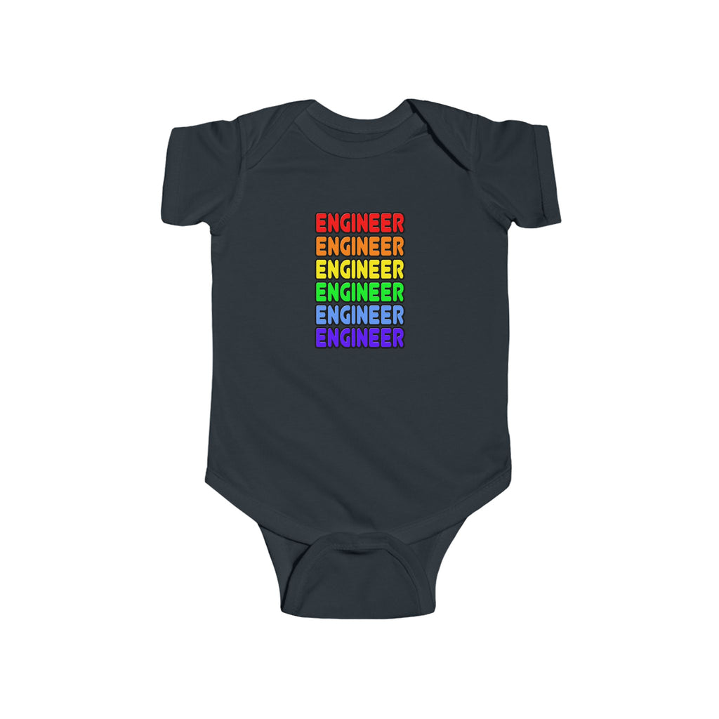 Rainbow Engineer - Infant Fine Jersey Bodysuit