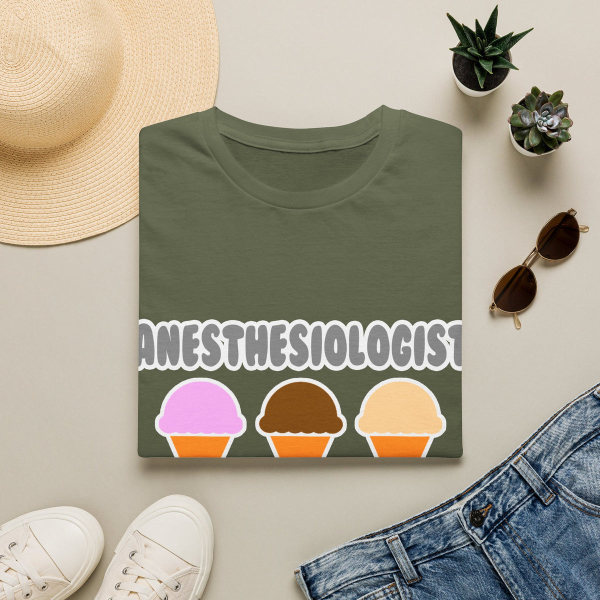 Anesthesiologist ... Will Work For Ice Cream - Unisex Softstyle T-Shirt