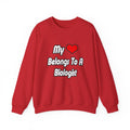My Heart Belongs To A Biologist - Unisex Heavy Blend™ Crewneck Sweatshirt