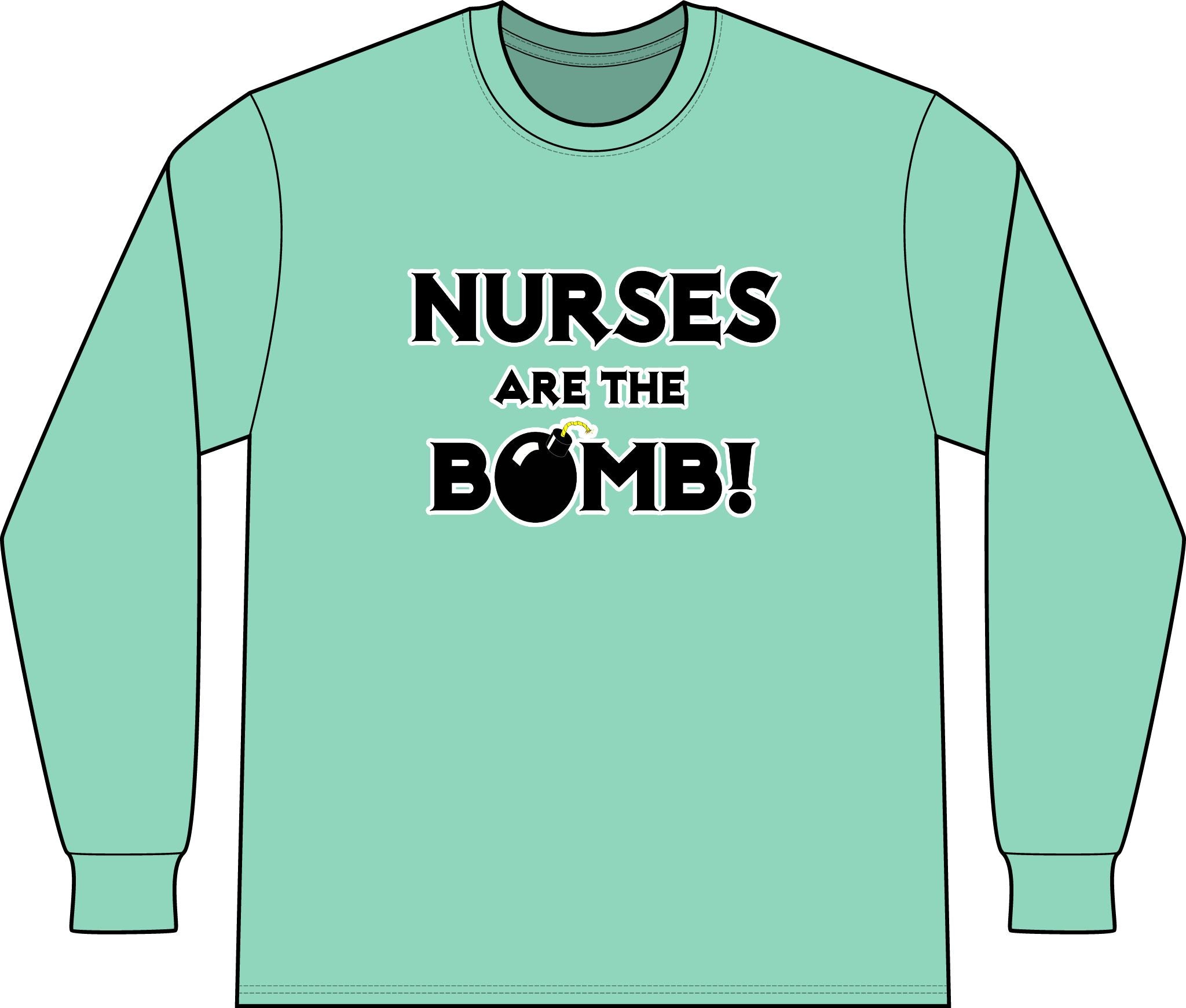 Nurses Are The Bomb! (2) - Unisex Long Sleeve T-Shirt