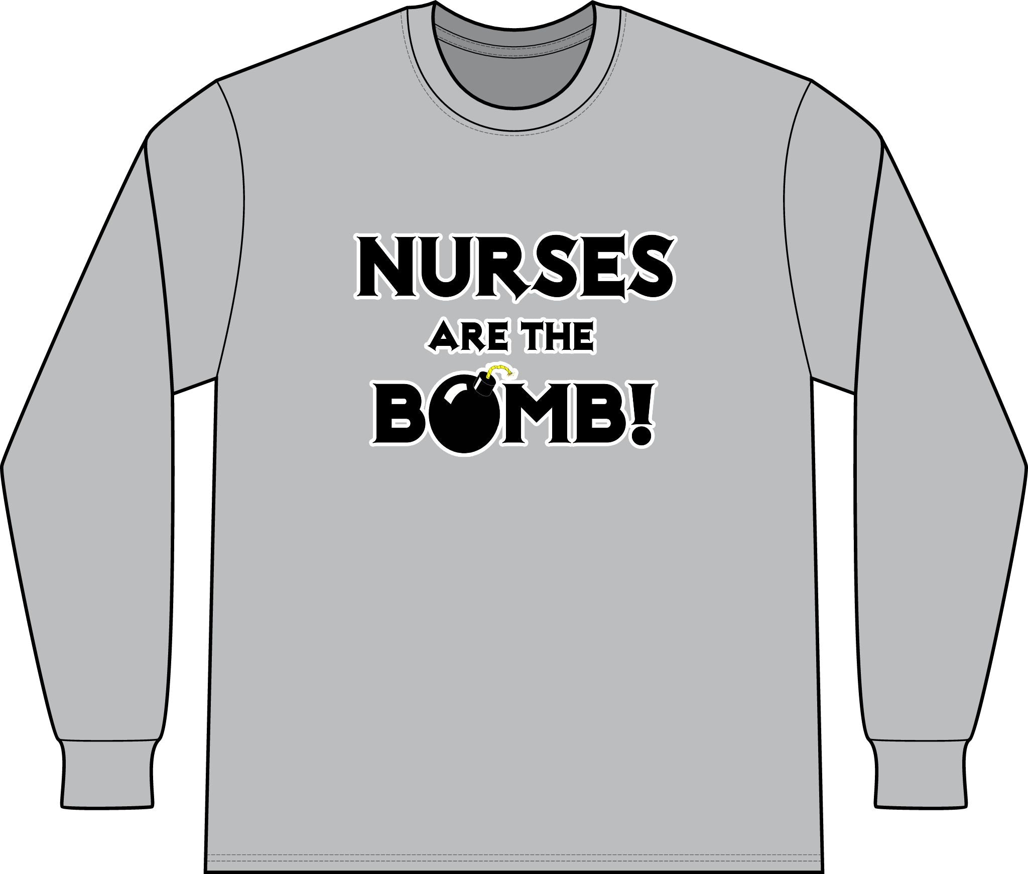 Nurses Are The Bomb! (2) - Unisex Long Sleeve T-Shirt