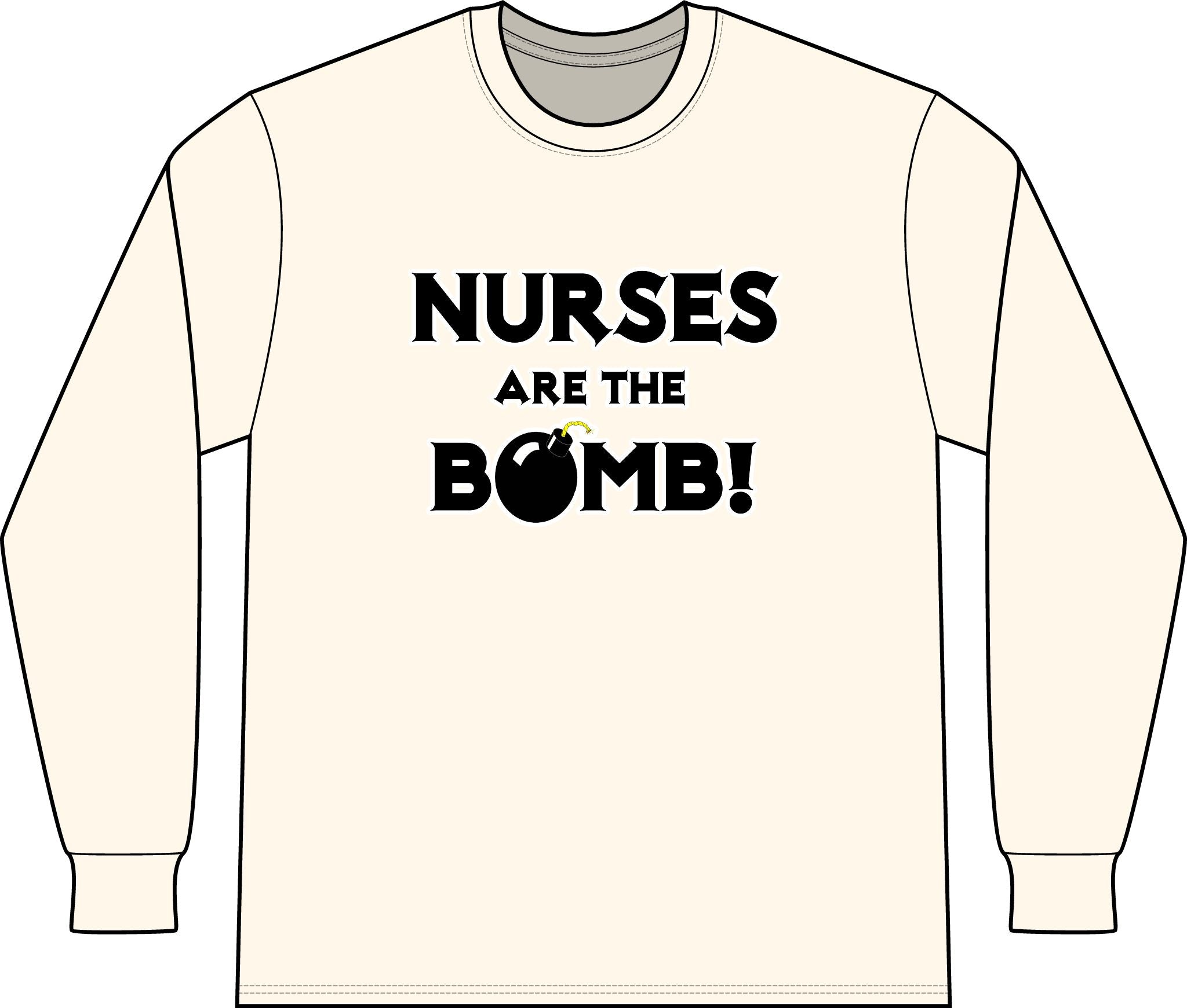 Nurses Are The Bomb! (2) - Unisex Long Sleeve T-Shirt