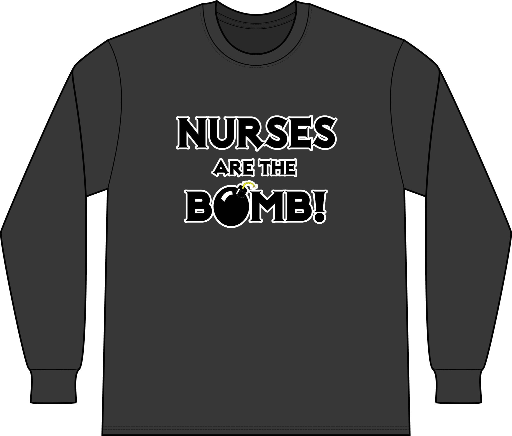 Nurses Are The Bomb! (2) - Unisex Long Sleeve T-Shirt