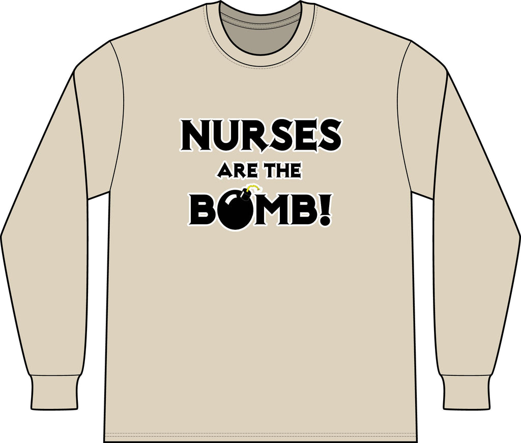 Nurses Are The Bomb! (2) - Unisex Long Sleeve T-Shirt
