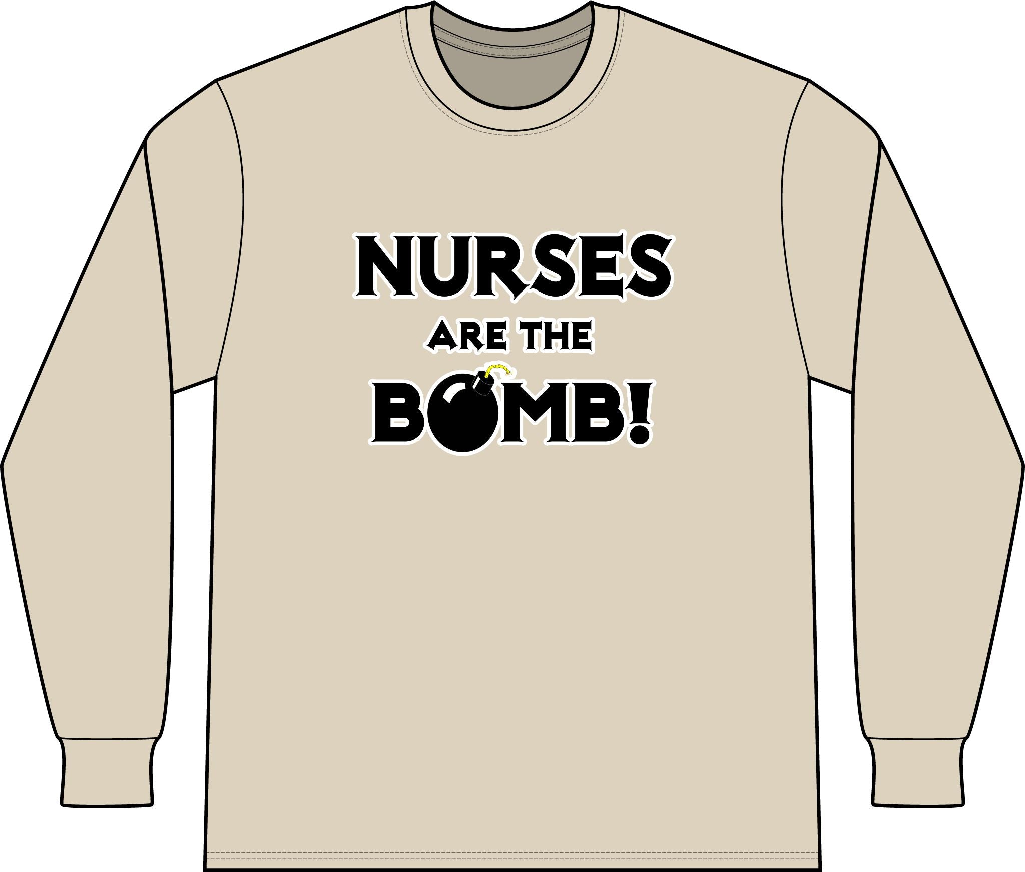 Nurses Are The Bomb! (2) - Unisex Long Sleeve T-Shirt