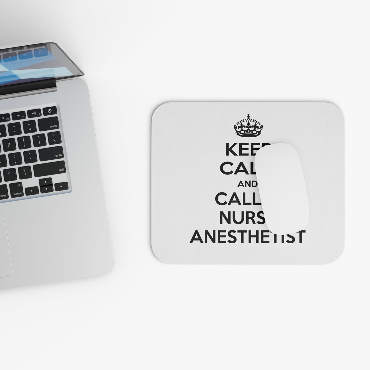 Keep Calm and Call a Nurse Anesthetist - Mouse Pad (Rectangle)