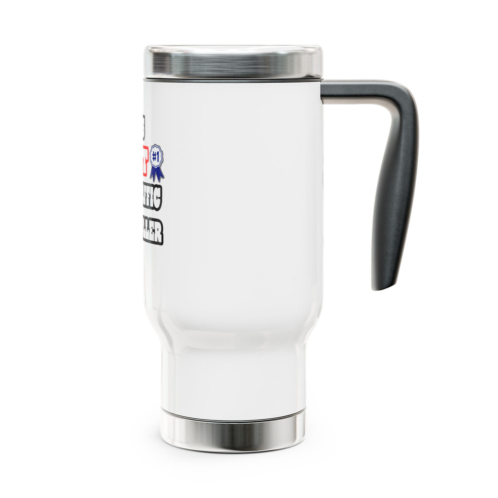 World's Best Air Traffic Controller - Stainless Steel Travel Mug with Handle, 14oz