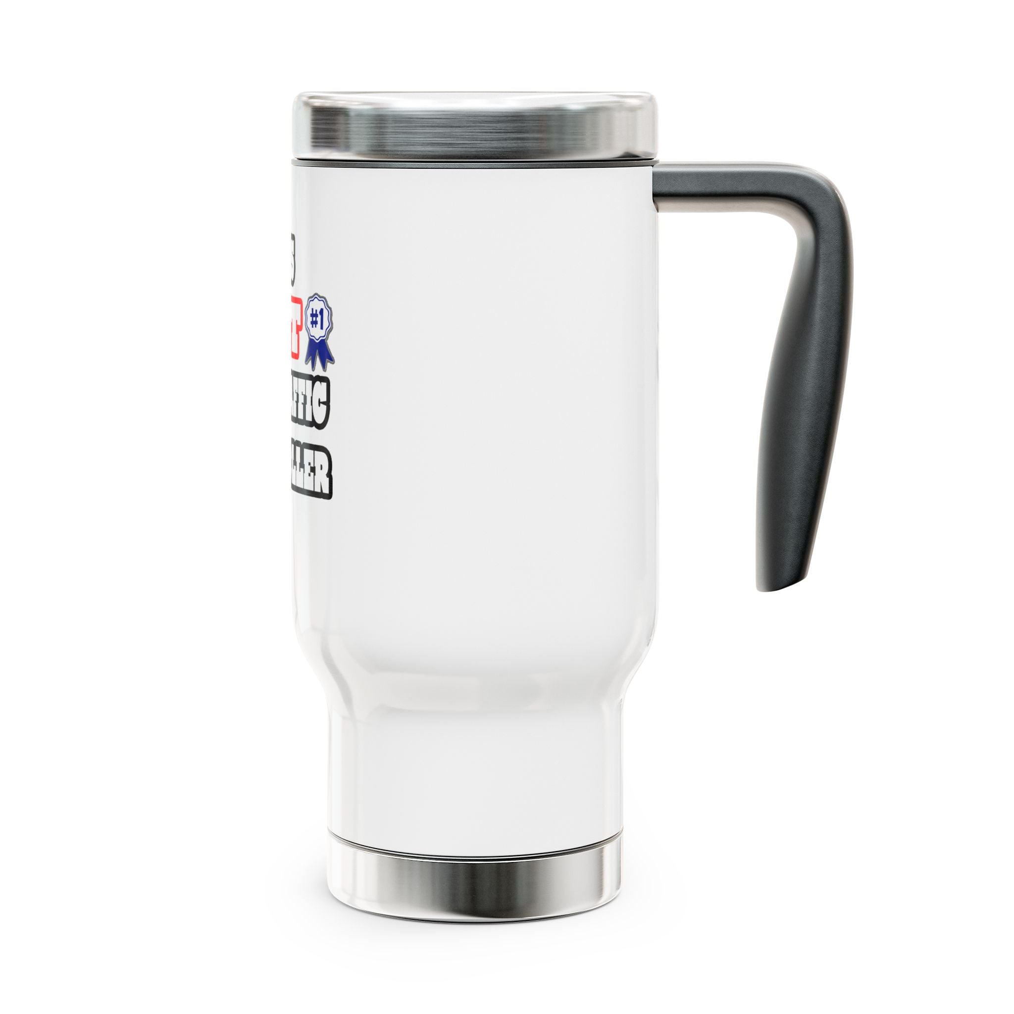 World's Best Air Traffic Controller - Stainless Steel Travel Mug with Handle, 14oz