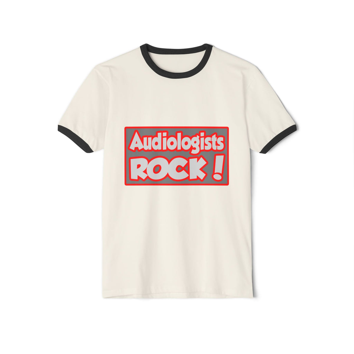 Audiologists Rock! - Unisex Cotton Ringer T-Shirt