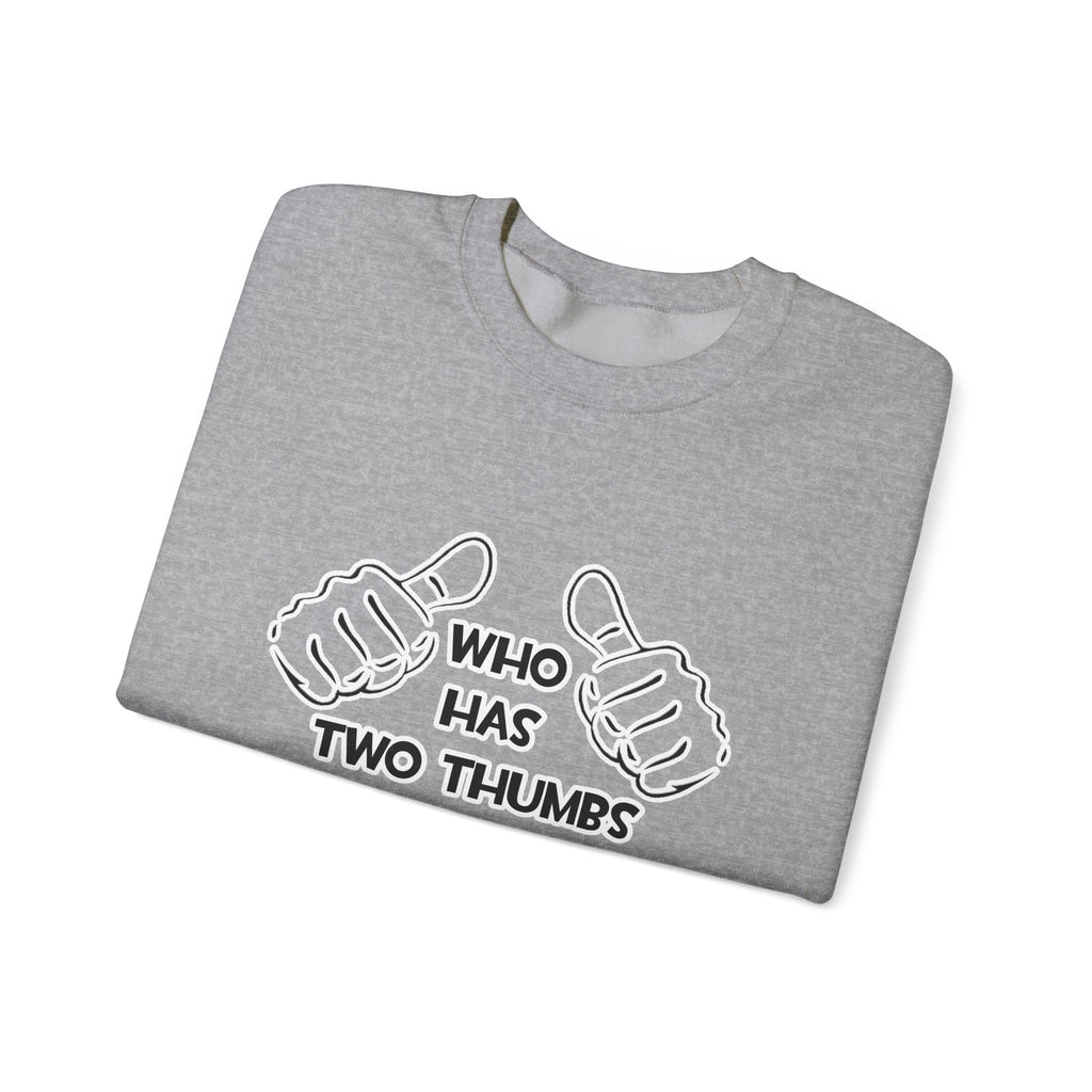Two Thumbs and Loves Being an Anthropologist - Unisex Heavy Blend™ Crewneck Sweatshirt