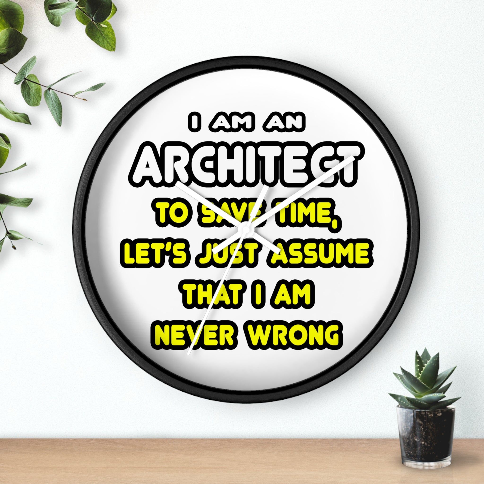 Funny Architect T Shirts and Gifts - Wall Clock