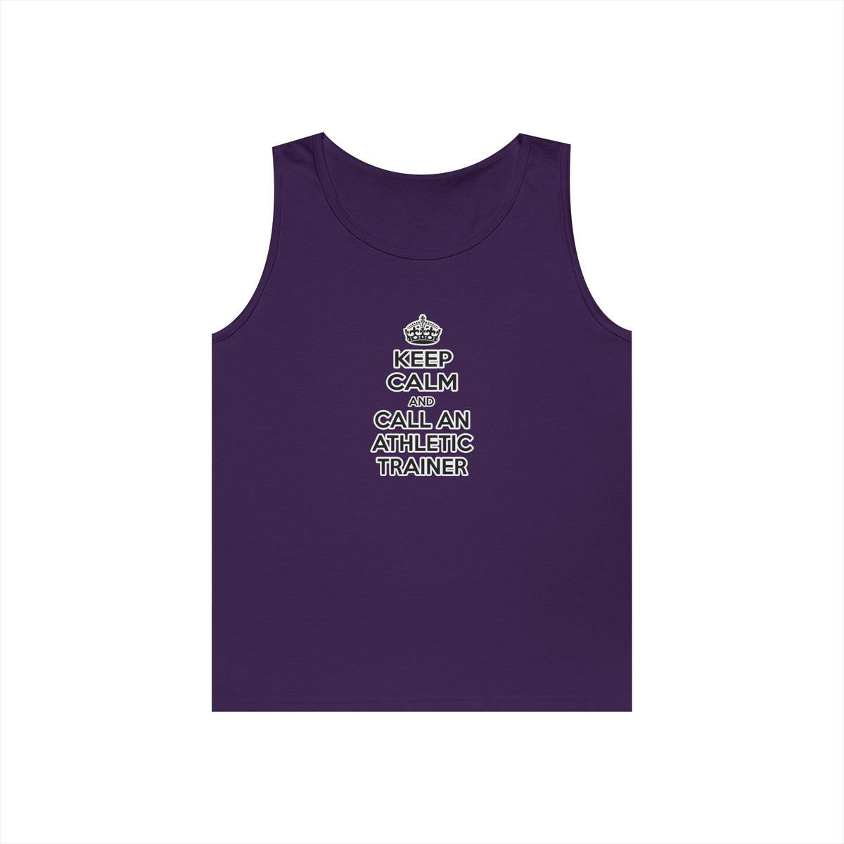 Keep Calm and Call an Athletic Trainer - Unisex Heavy Cotton Tank Top