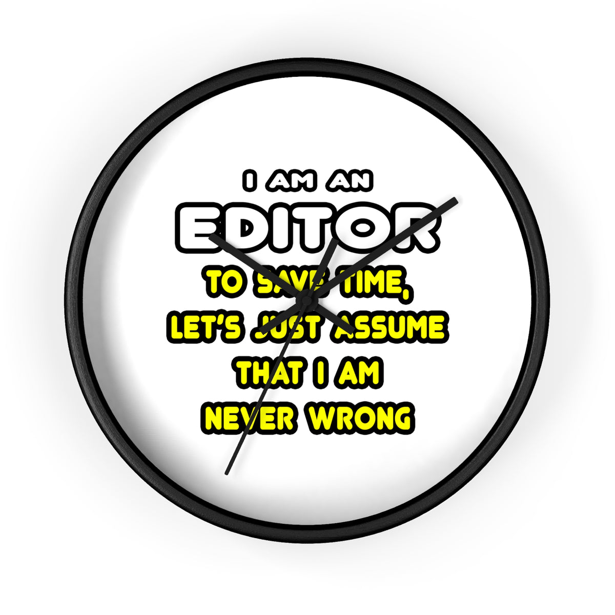 Funny Editor T Shirts and Gifts - Wall Clock