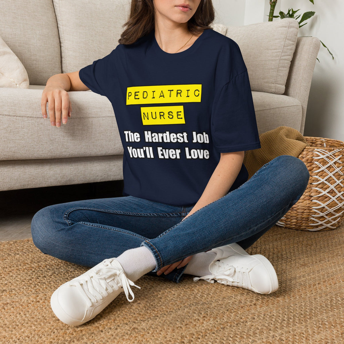 Pediatric Nurse...Hardest Job You'll Ever Love - Unisex Softstyle T-Shirt