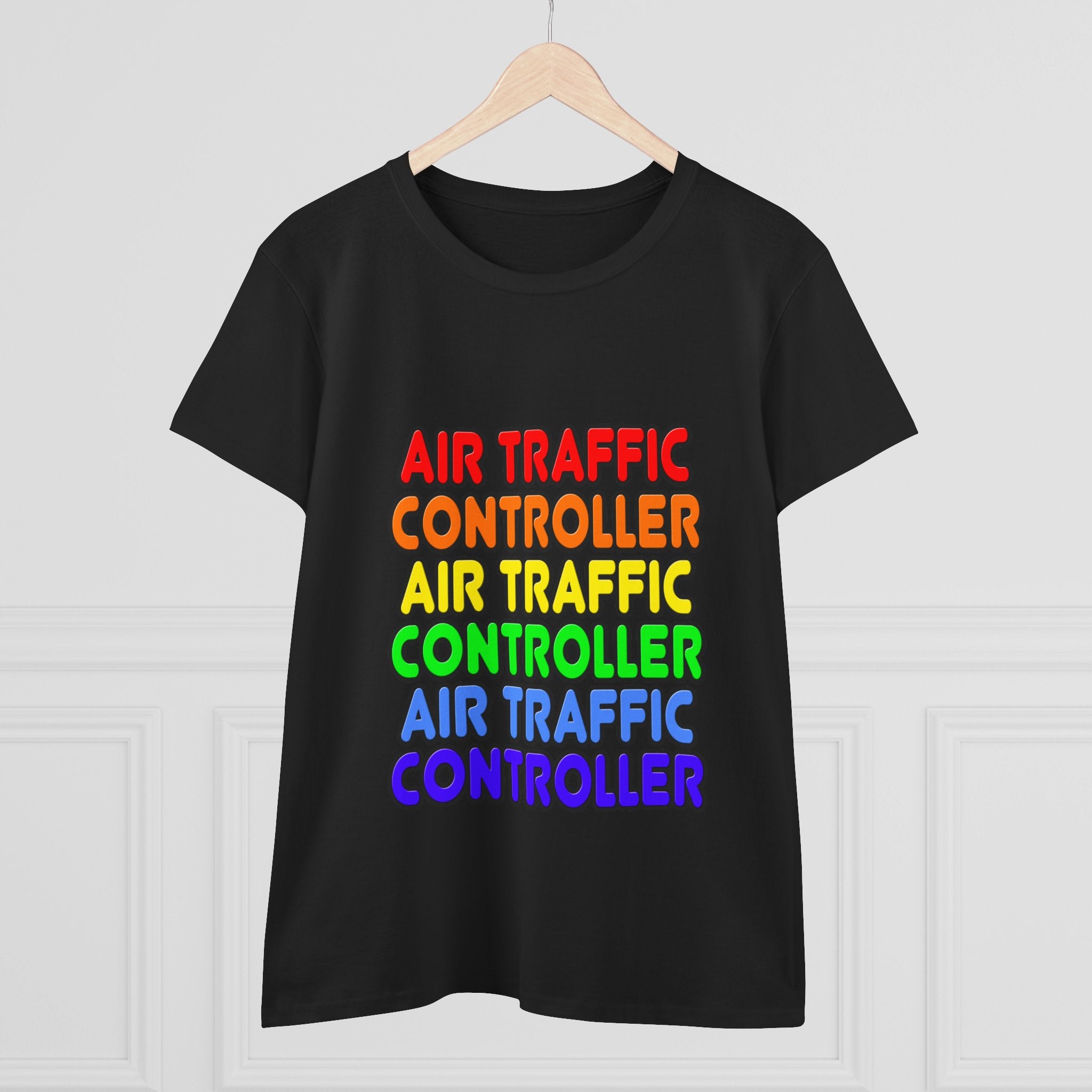 Rainbow Air Traffic Controller - Women's Midweight Cotton Tee