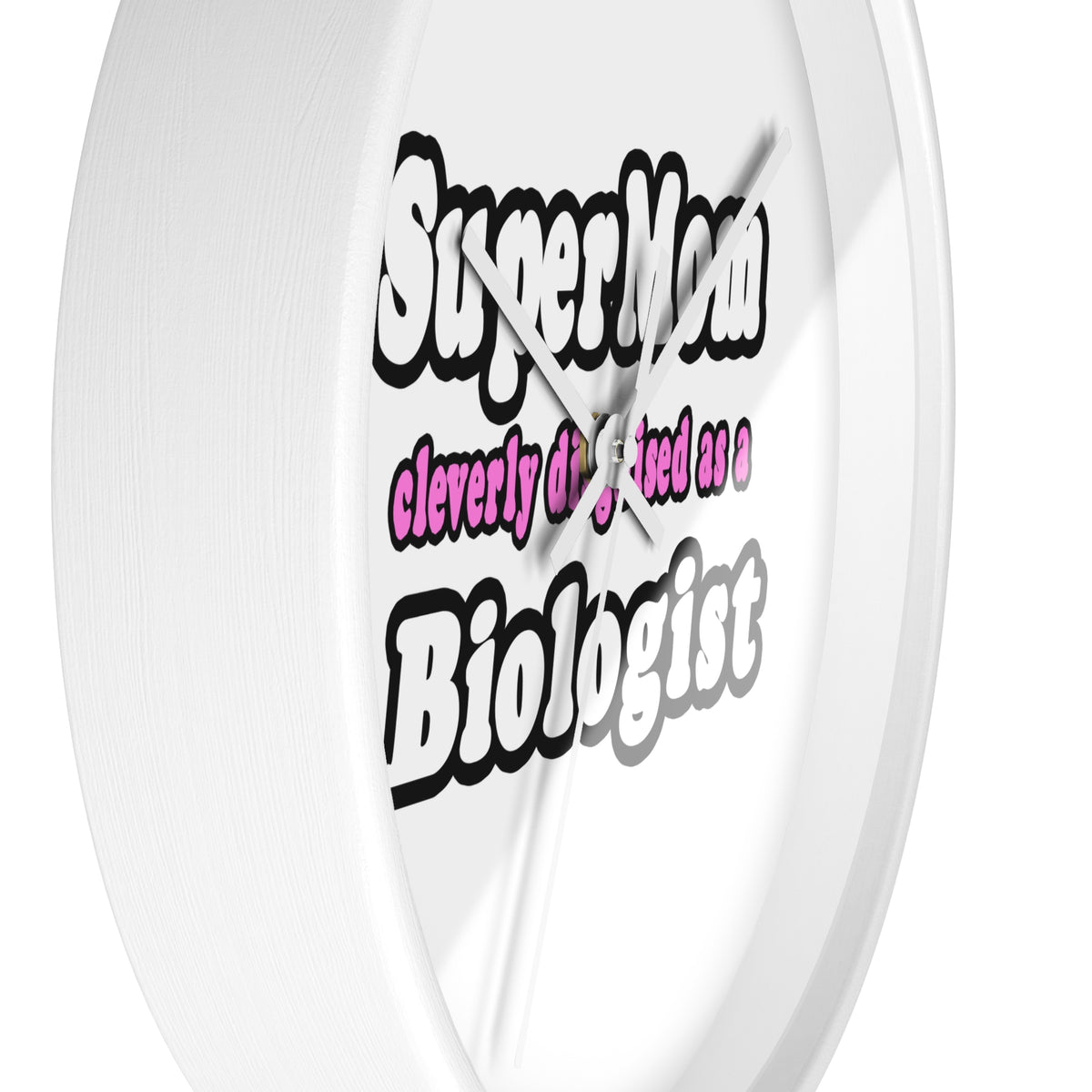 SuperMom Biologist - Wall Clock