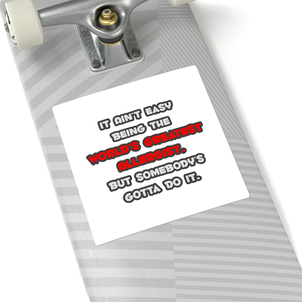 World's Greatest Allergist Joke - Square Stickers