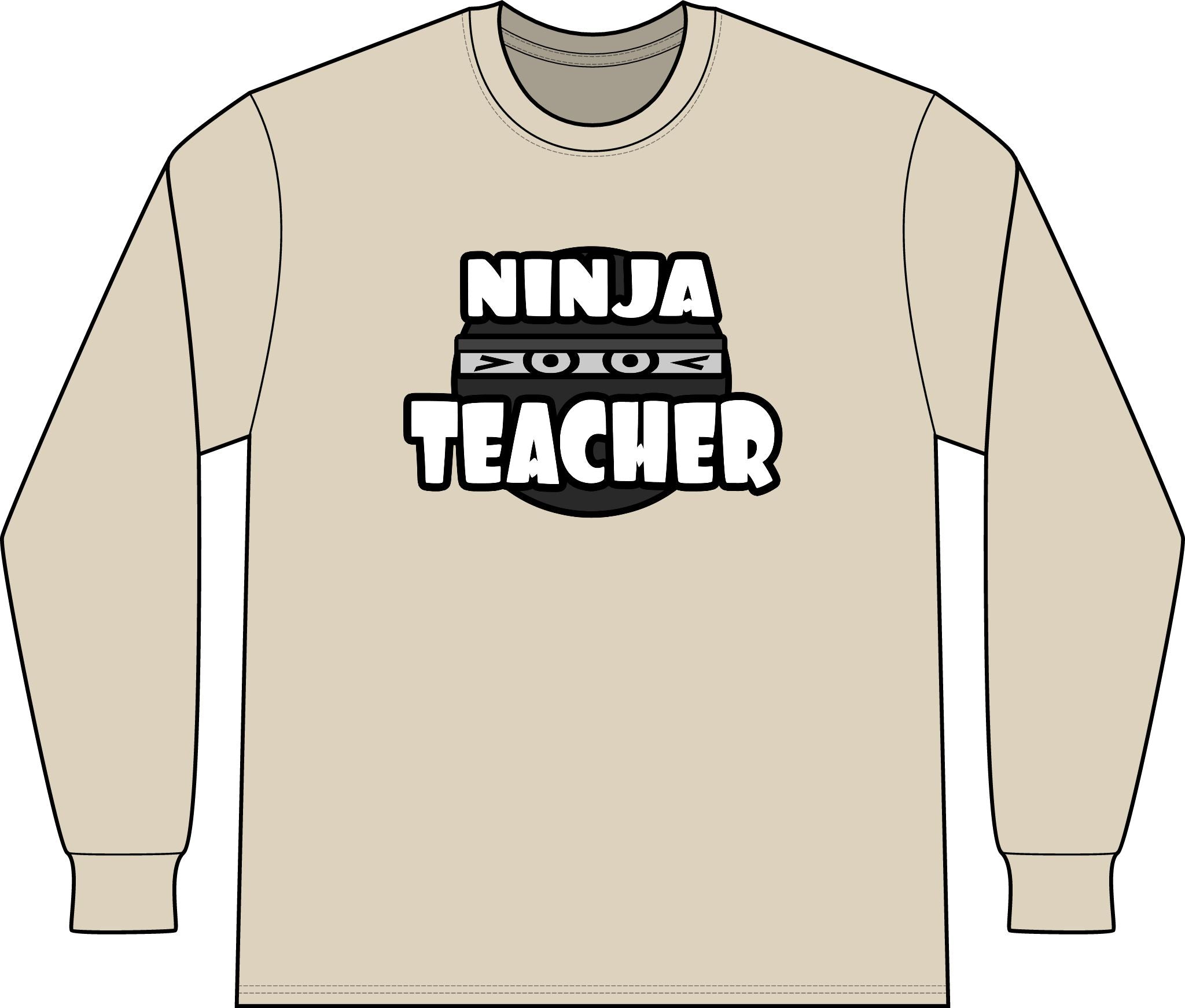 Ninja Teacher - Unisex Long Sleeve T-Shirt