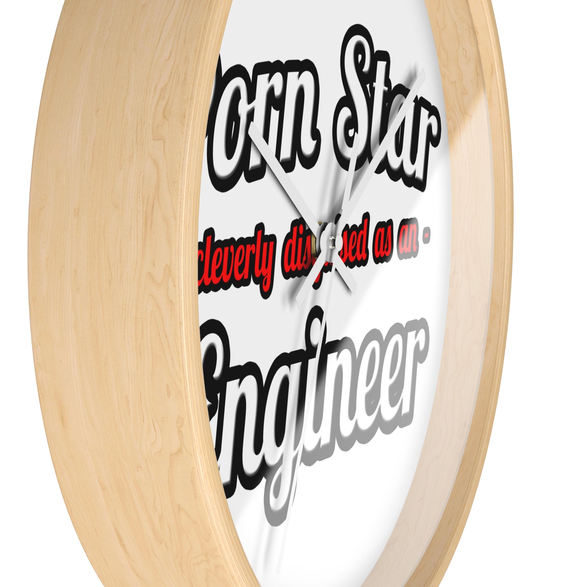 Porn Star...Engineer - Wall Clock