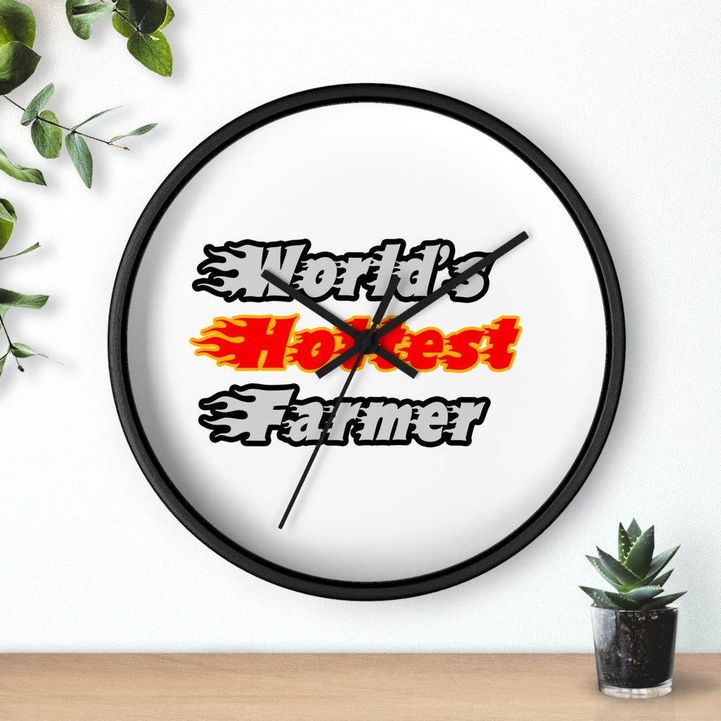 World's Hottest Farmer - Wall Clock