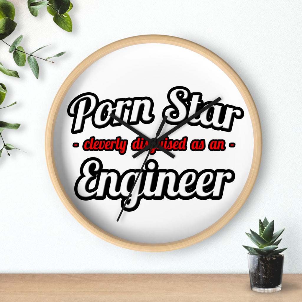 Porn Star...Engineer - Wall Clock
