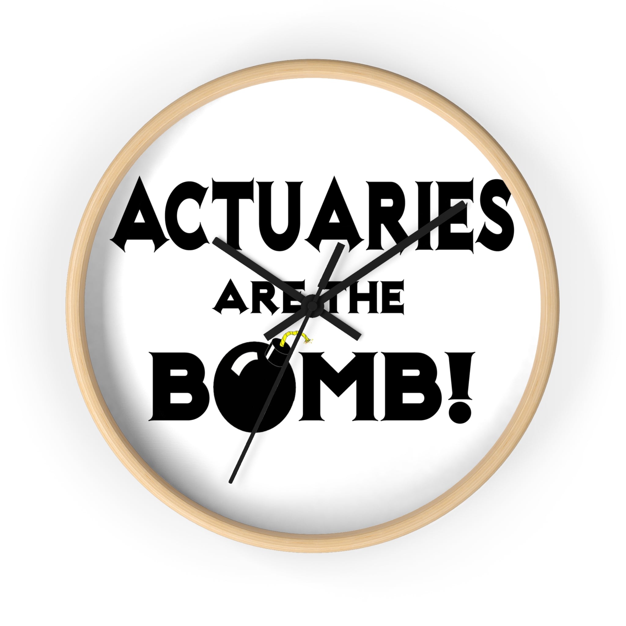 Actuaries Are The Bomb! - Wall Clock