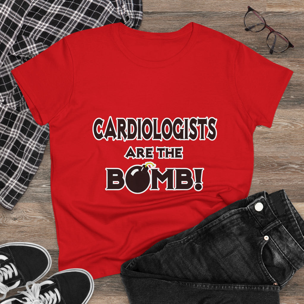 Cardiologists Are The Bomb! - Women's Midweight Cotton Tee