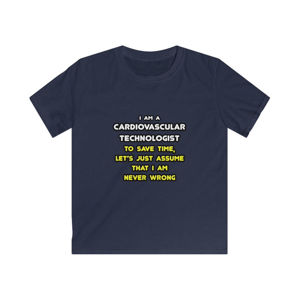 Funny Cardiovascular Technologist T Shirts - Kids Softstyle Tee