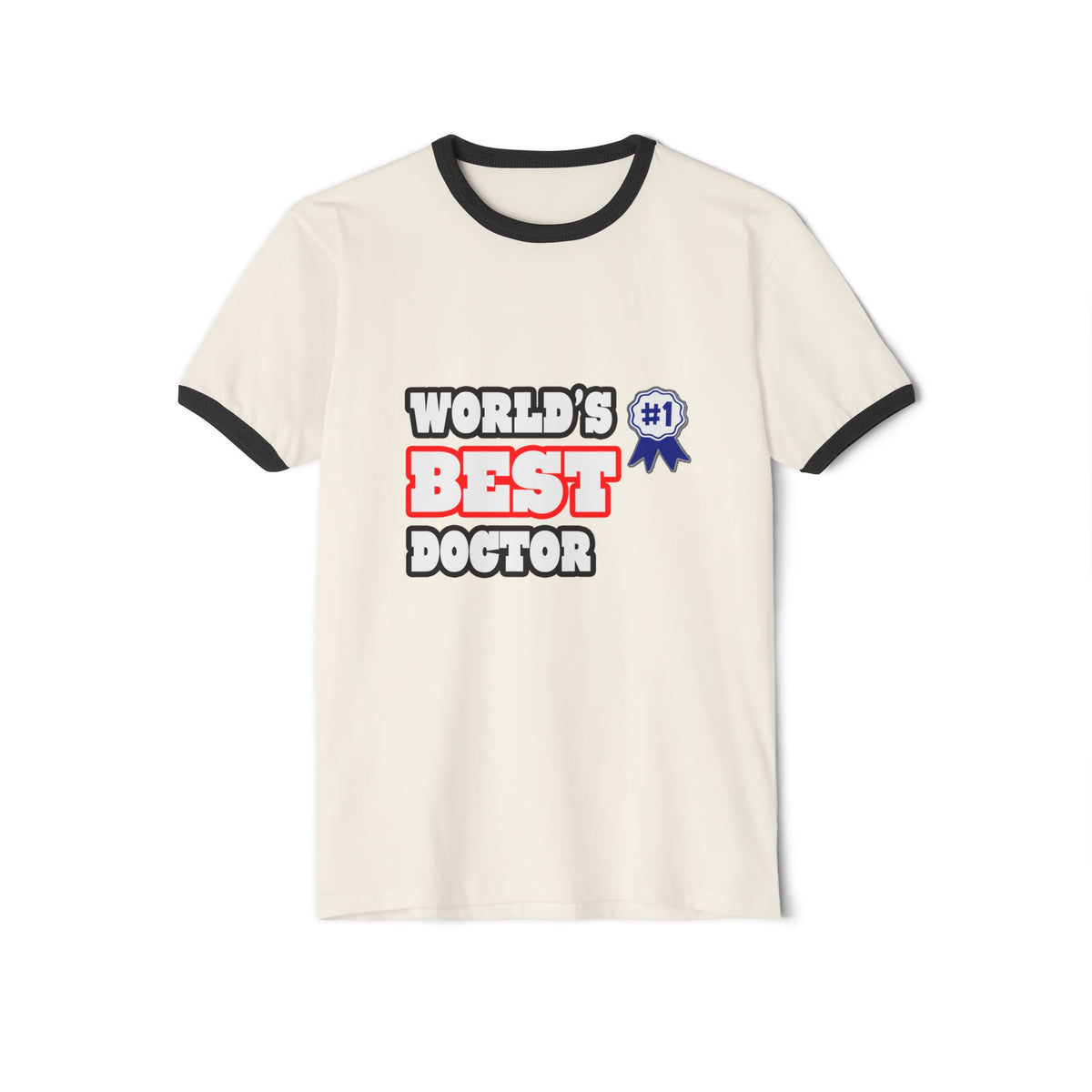 World's Best Doctor - Unisex Cotton Ringer T-Shirt