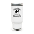 Save a Horse, Ride an Entomologist - Stainless Steel Travel Mug with Handle, 14oz