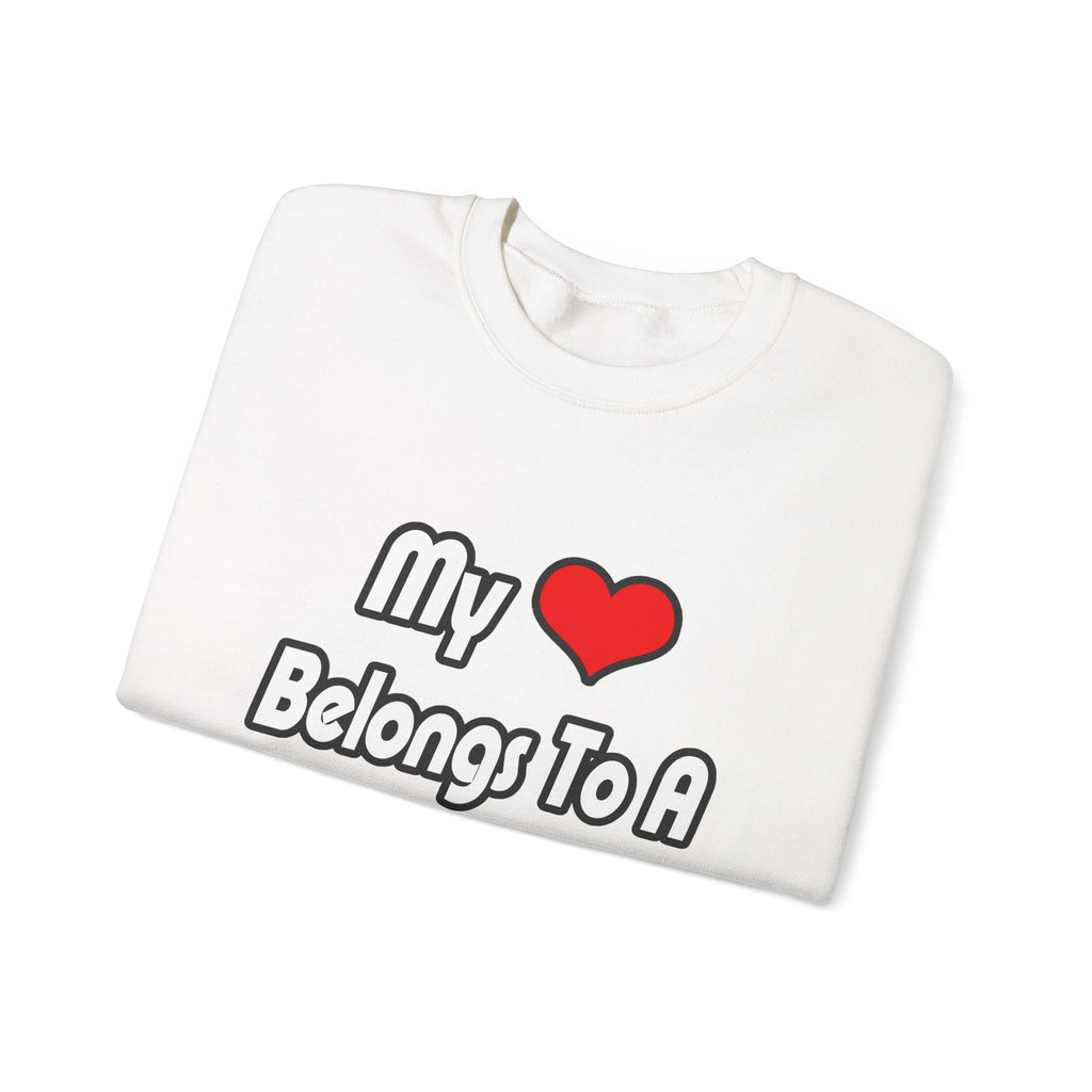 My Heart Belongs To A Doctor - Unisex Heavy Blend™ Crewneck Sweatshirt