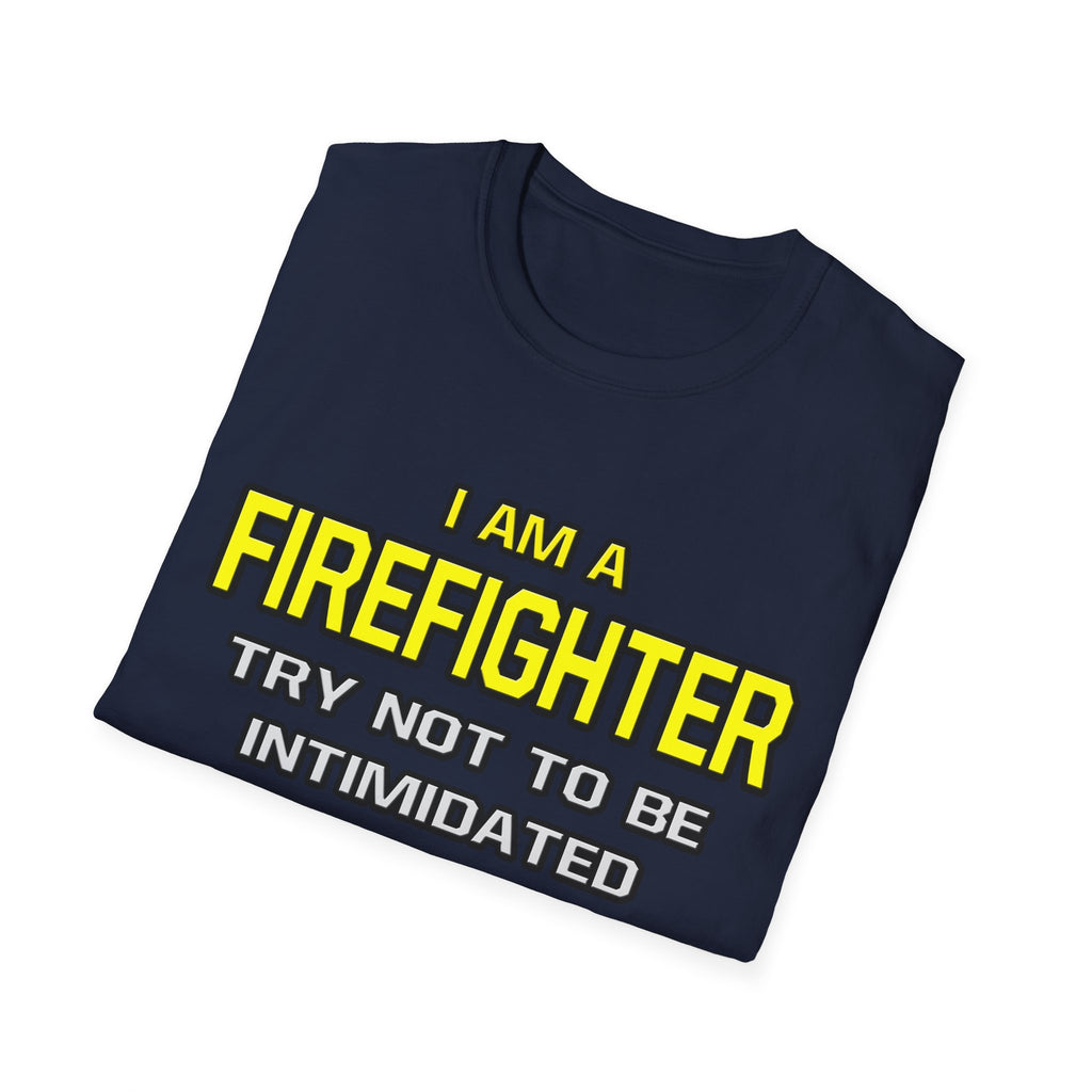 Firefighter...Superior Intelligence - Unisex Softstyle T-Shirt