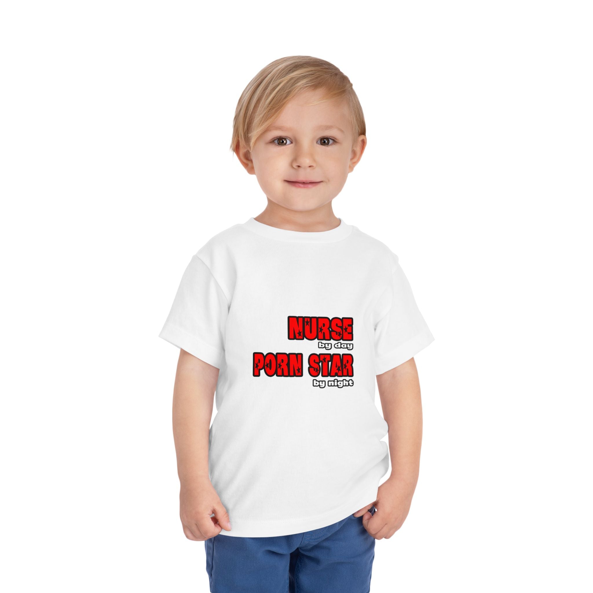 Nurse By Day...Porn Star By Night - Toddler Short Sleeve Tee