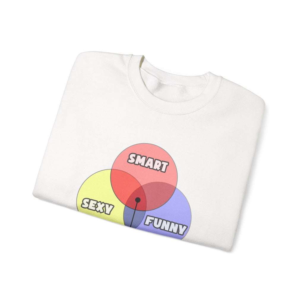 Venn Diagram .. Electrical Engineers - Unisex Heavy Blend™ Crewneck Sweatshirt