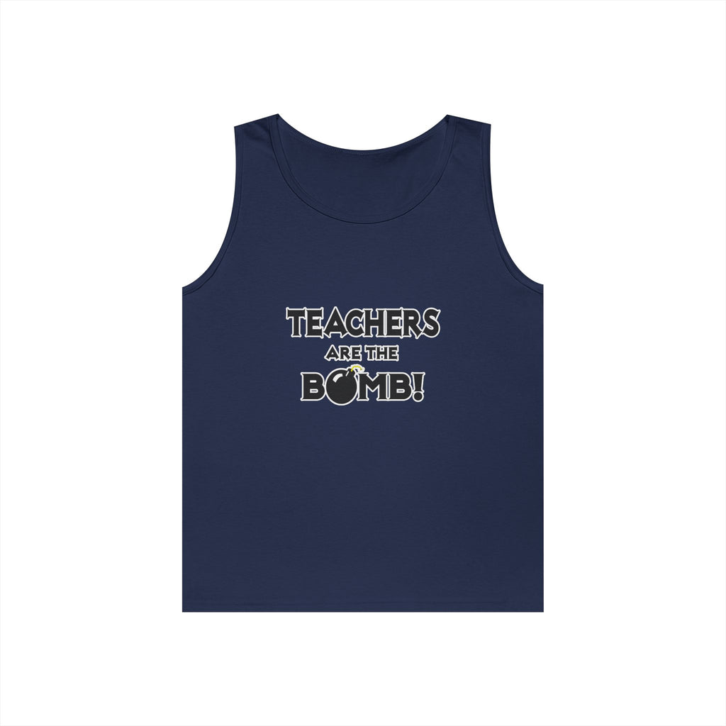 Teachers Are The Bomb! - Unisex Heavy Cotton Tank Top
