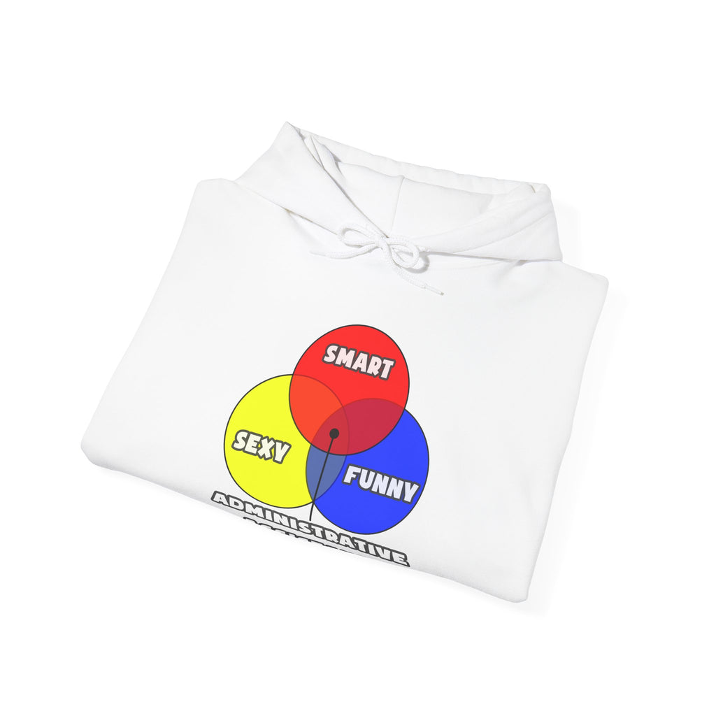 Venn Diagram .. Administrative Assistants - Unisex Heavy Blend™ Hooded Sweatshirt