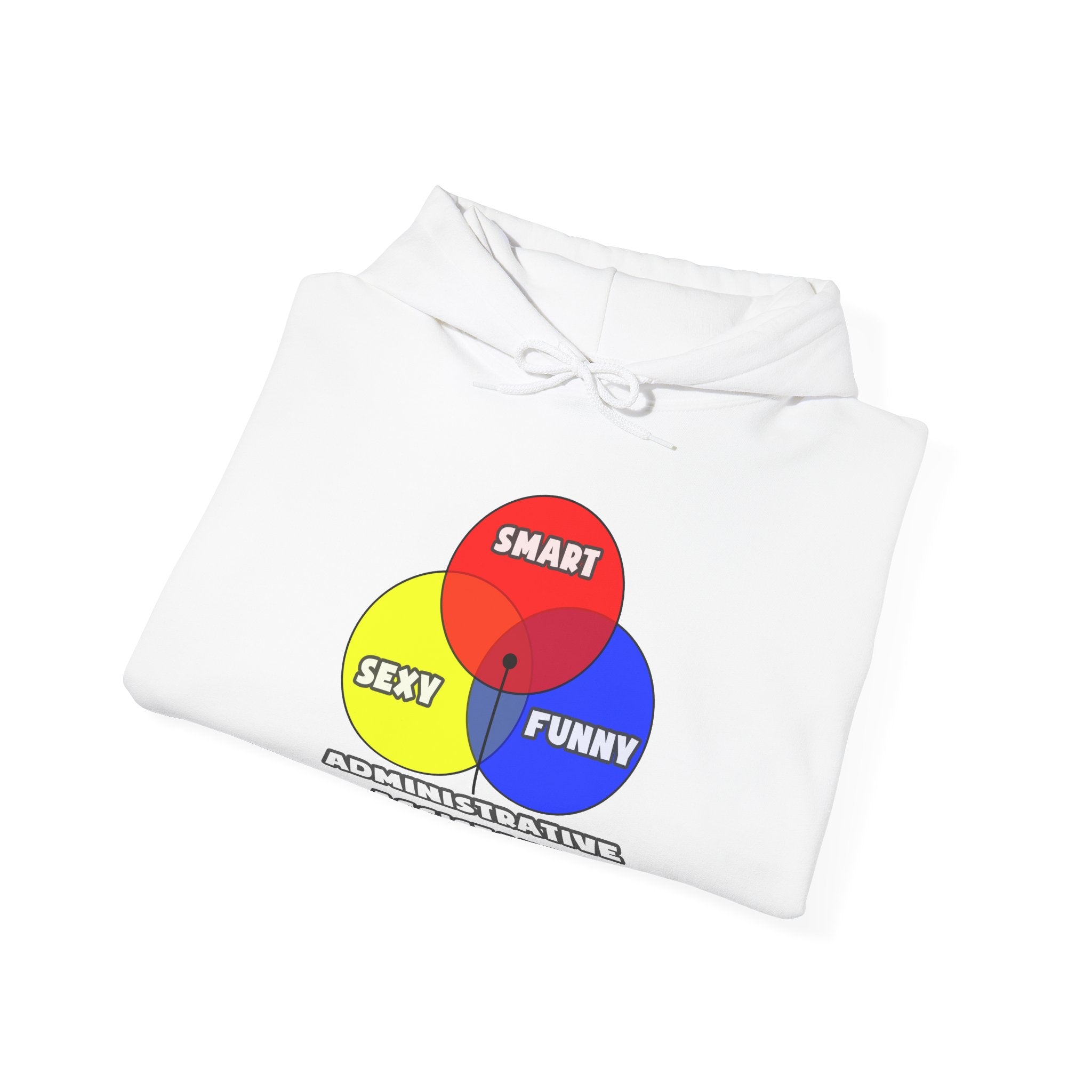 Venn Diagram .. Administrative Assistants - Unisex Heavy Blend™ Hooded Sweatshirt