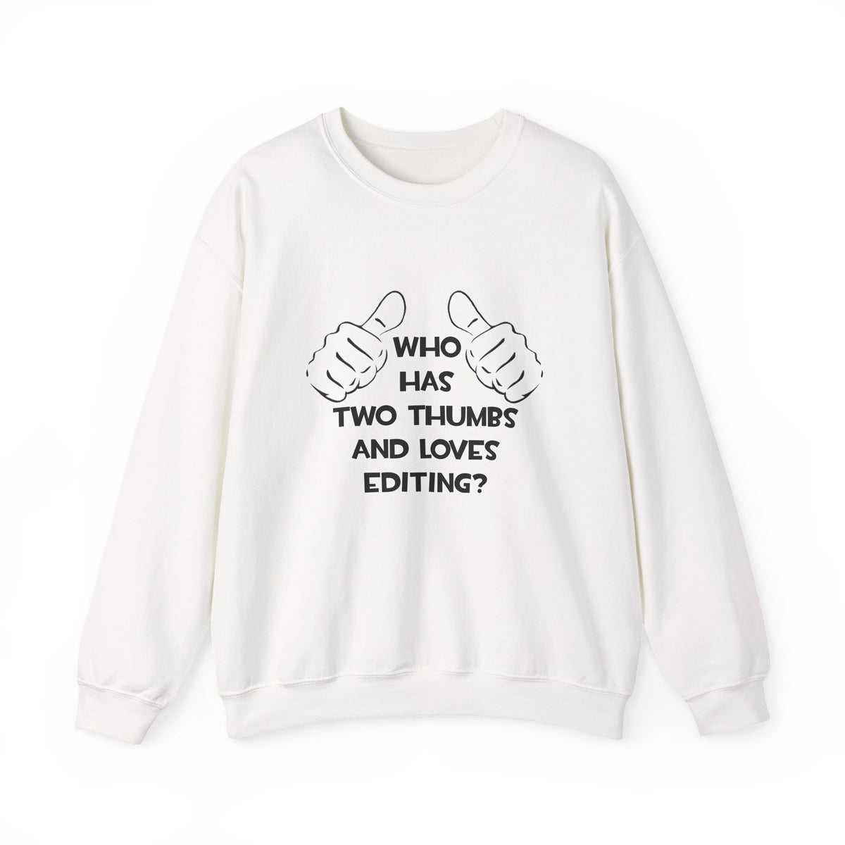 Two Thumbs and Loves Editing - Unisex Heavy Blend™ Crewneck Sweatshirt