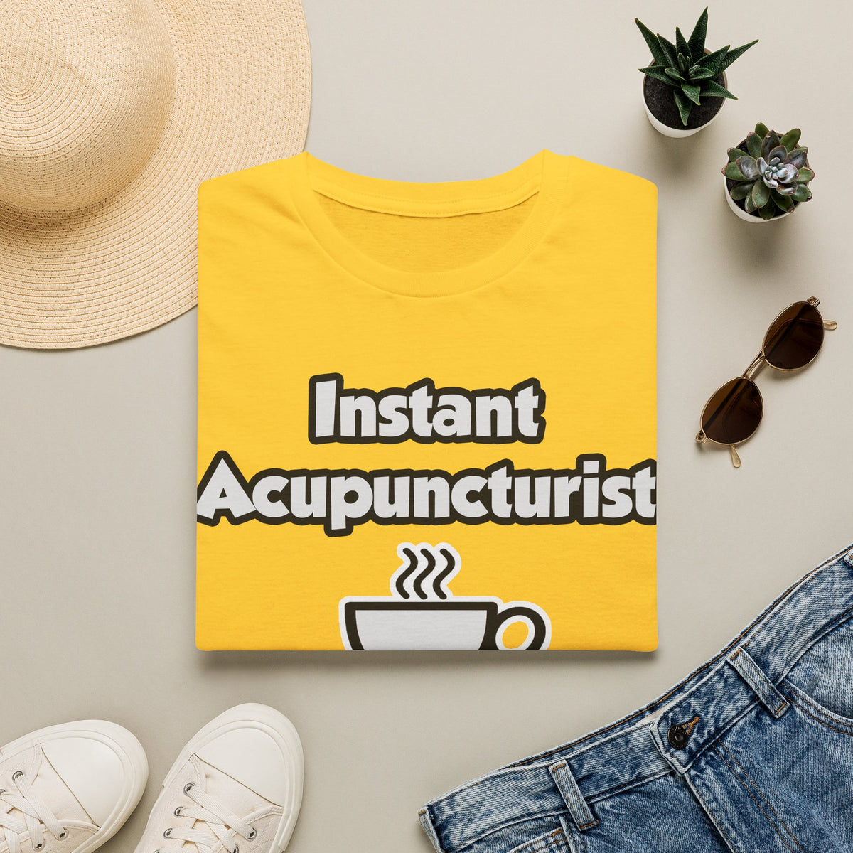 Instant Acupuncturist .. Just Add Coffee - Unisex Softstyle T-Shirt