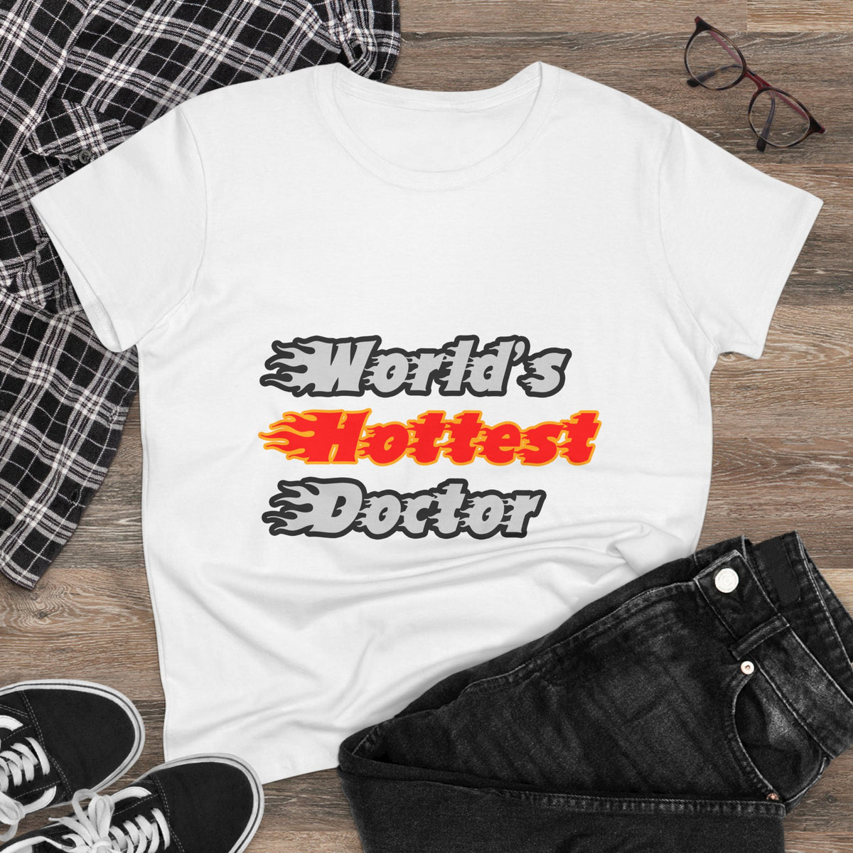 World's Hottest Doctor - Women's Midweight Cotton Tee