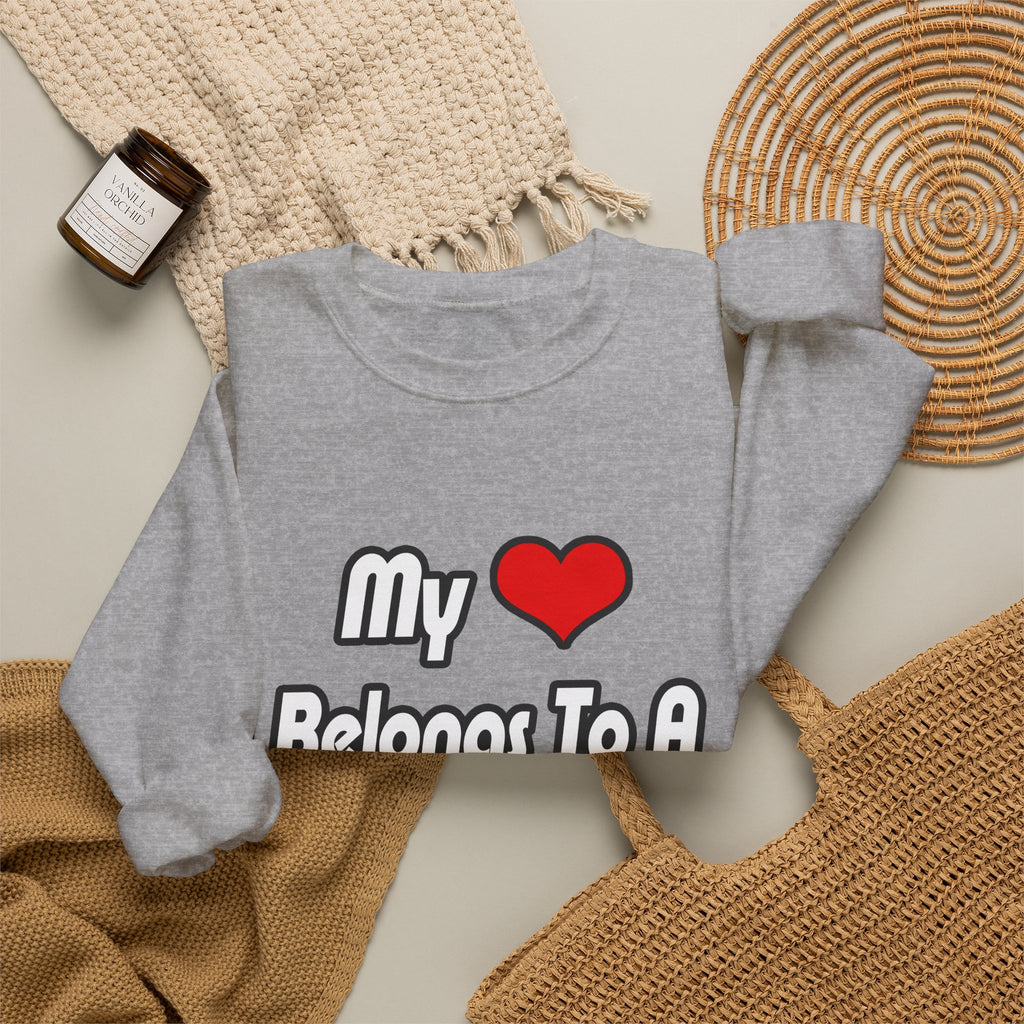 My Heart Belongs To A Doctor - Unisex Heavy Blend™ Crewneck Sweatshirt