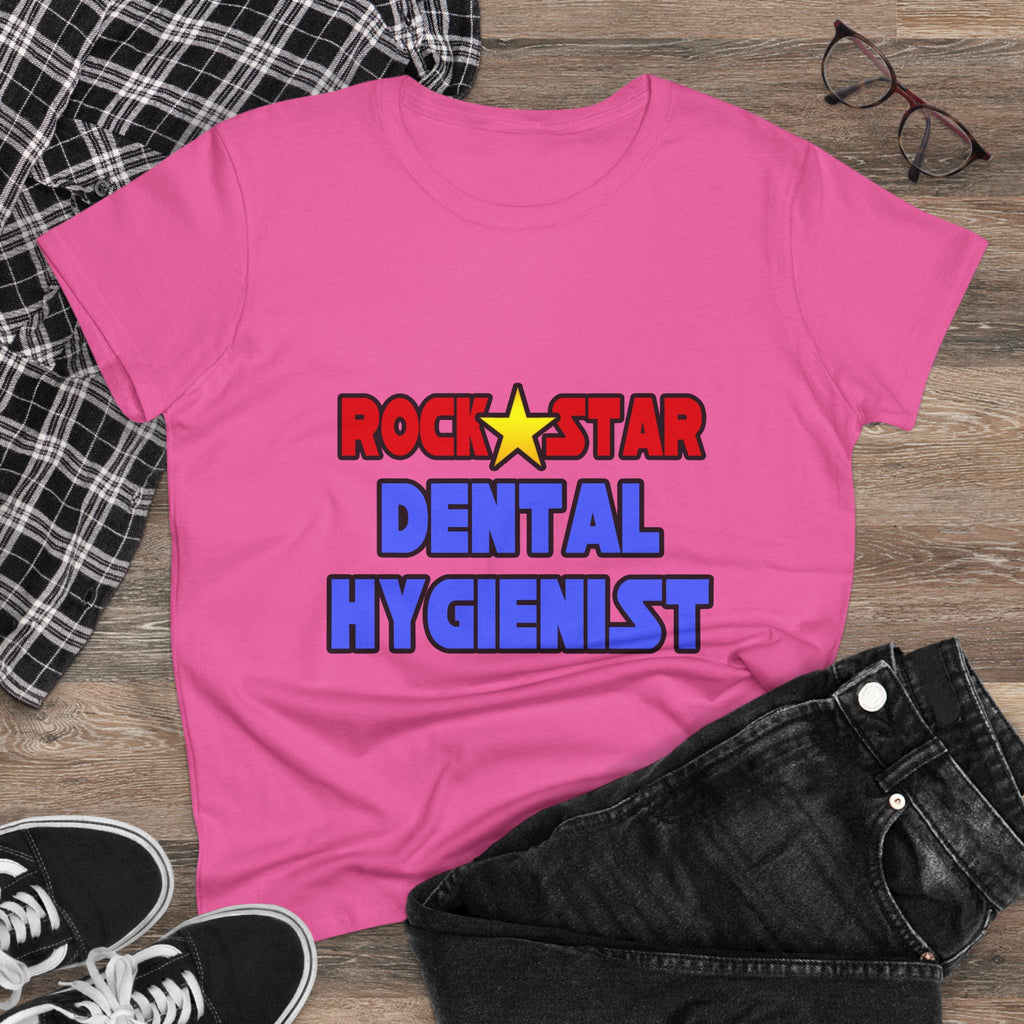 Rock Star Dental Hygienist - Women's Midweight Cotton Tee
