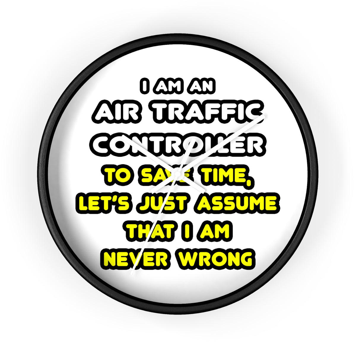 Funny Air Traffic Controller T Shirts - Wall Clock